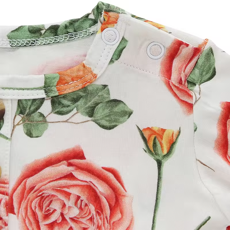 Custom-Size Budget-Friendly Baby Clothes Girls' Puffy Evening Dresses Winter Casual Print Bamboo Fabric Logo Designed Children