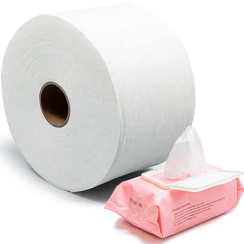 Soft biodegradable 100% bamboo fibers viscose Spunlace Nonwoven Bamboo Non-woven Fabric Manufacturer for Wet Wipes