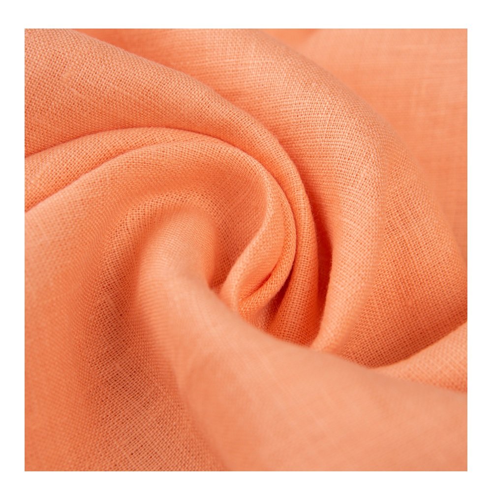 190 GSM Linen Woven Fabric 100% Dyed Washed Breathable Roll for Clothing-Soft Plain Style Shirts Dresses High Quality Home Use