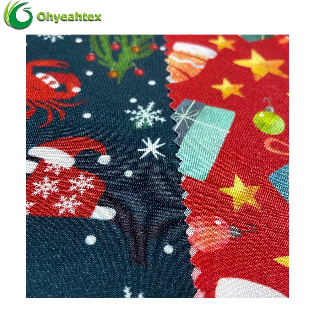 Super Comfy Custom Digital Printing Bamboo Lyocell Fabric
