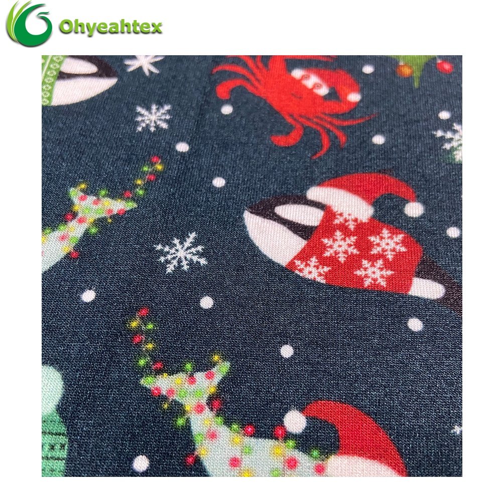 Super Comfy Custom Digital Printing Bamboo Lyocell Fabric