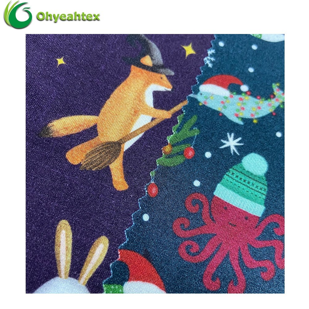 Super Comfy Custom Digital Printing Bamboo Lyocell Fabric