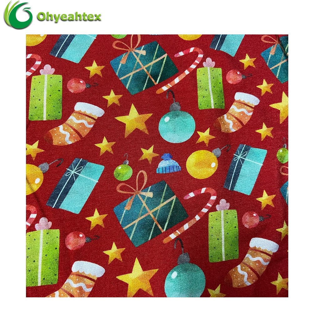 Super Comfy Custom Digital Printing Bamboo Lyocell Fabric