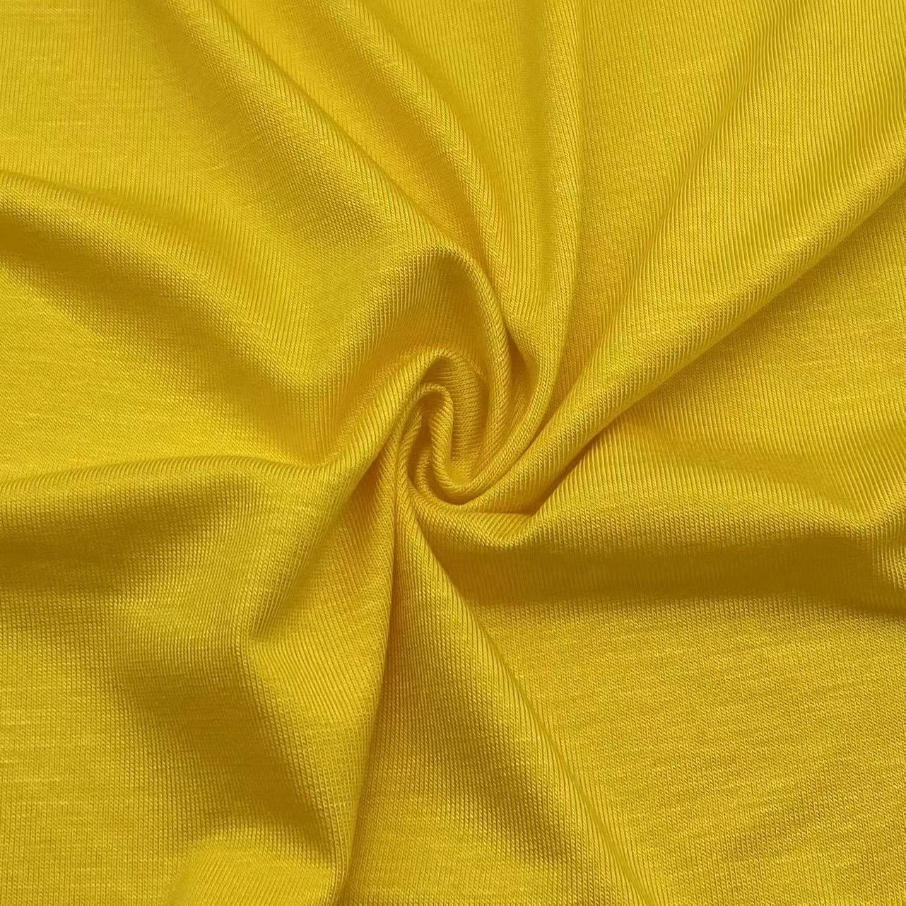 Oeko-Tex Standard 100 Knitted Sustainable 230Gsm 95% Bamboo 5% Spandex Single Jersey Fabric For Clothing