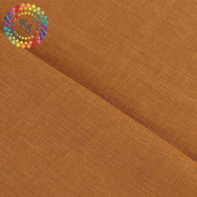 Vintage Washed Flax Stone Washed Linen Fabric For Clothing