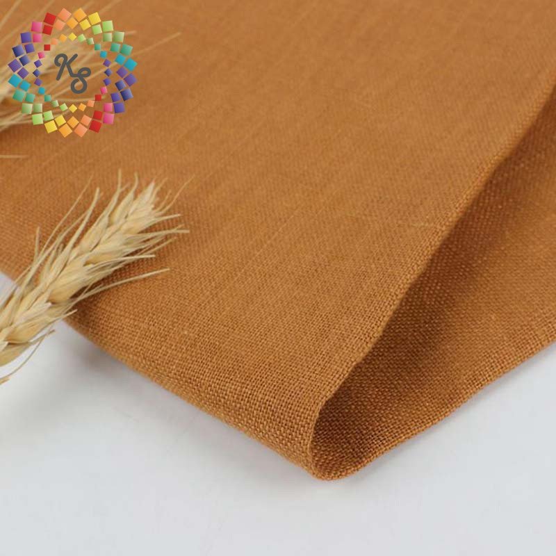 Vintage Washed Flax Stone Washed Linen Fabric For Clothing