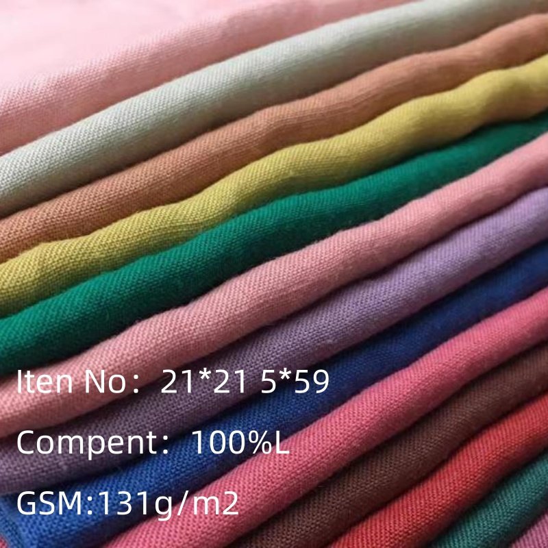 Wholesale High Quality Eco-firendly 100% Flax Linen Fabric Luxury For Bedding