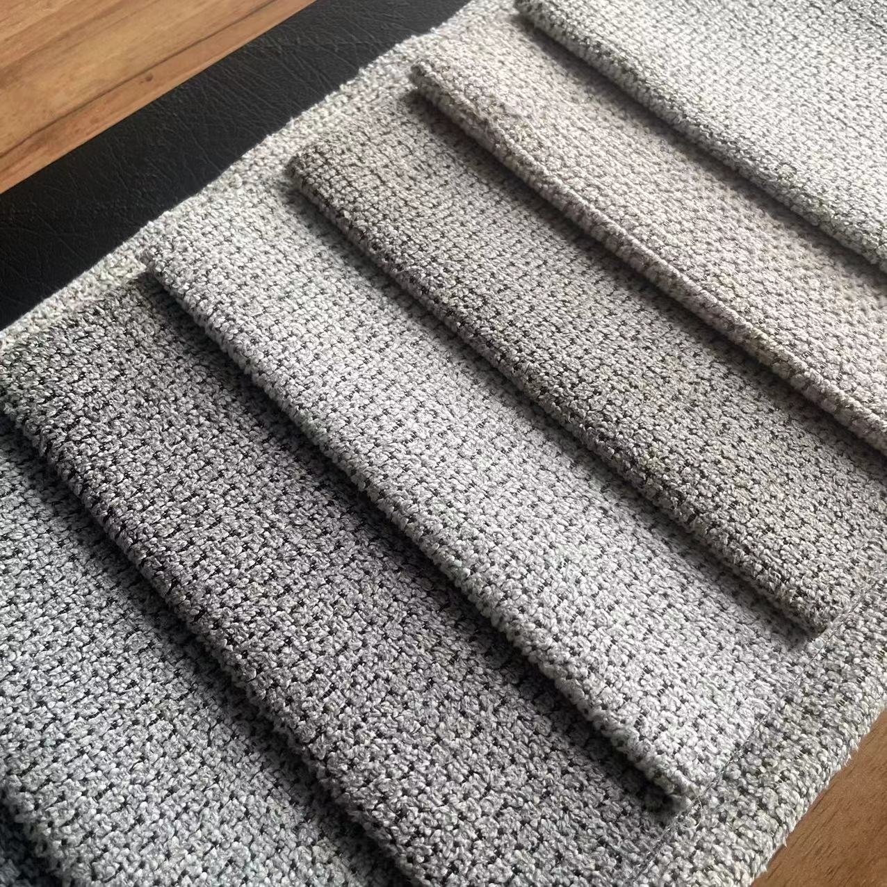 100%polyester faux chenille linen look unique pattern fabric for sofa, upholstery, home textile