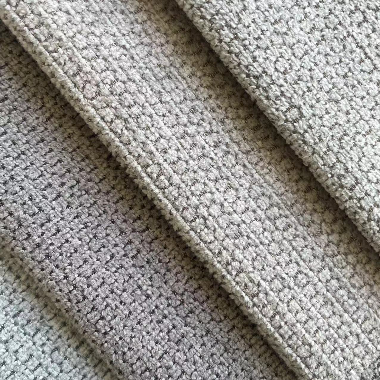 100%polyester faux chenille linen look unique pattern fabric for sofa, upholstery, home textile
