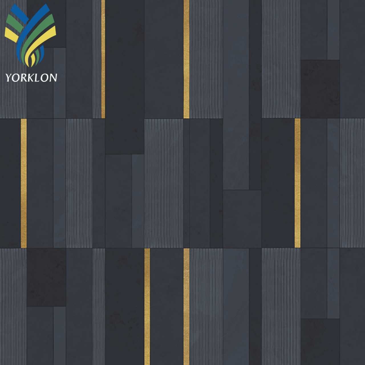 Modern Custom Beige Black Waterproof Wall Paper Decorative Geometric 3D Mural Wallpaper