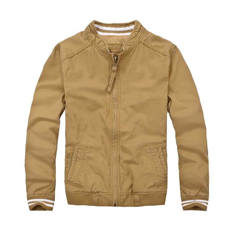 Men's Unisex Lightweight Casual Zip-up Windbreaker Bomber Jacket High Quality Winter Coat Button Spring/ Fall Windproof Fabric