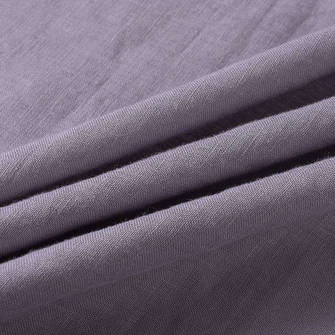 SKYLINENS 100% French dyed linen fabric plain dyed pure linen yarn 14*14 density 50*52 customized design for women dress