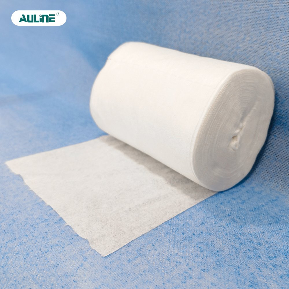 Hot-Selling Roll Type White Bamboo Fiber Spunlaced Nonwoven Fabric Personal Care Facial Cleaning Dry Wet Wipes