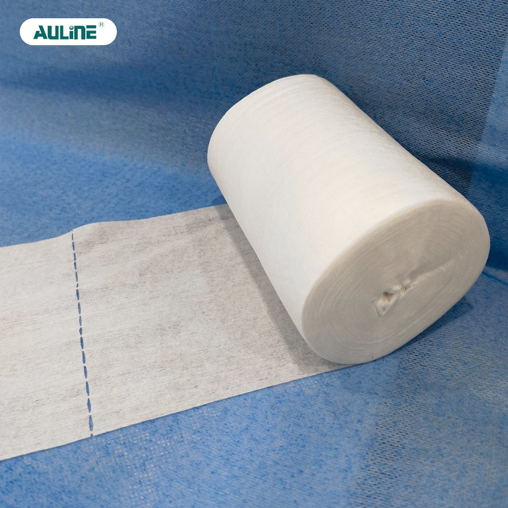 Hot-Selling Roll Type White Bamboo Fiber Spunlaced Nonwoven Fabric Personal Care Facial Cleaning Dry Wet Wipes