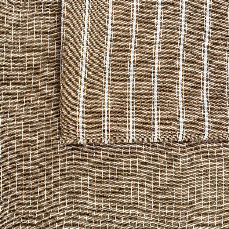 customizable imitation linen fabric plain dyed woven fabric for dress