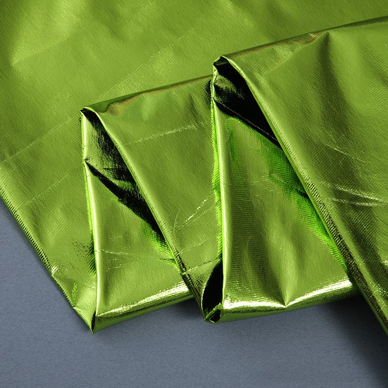 Wholesale 100% Polyester Fabric Metallic Foil Lame Laser Rainbow Fabric for Cloth Iridescent Holographic Stretch Printed Fabric
