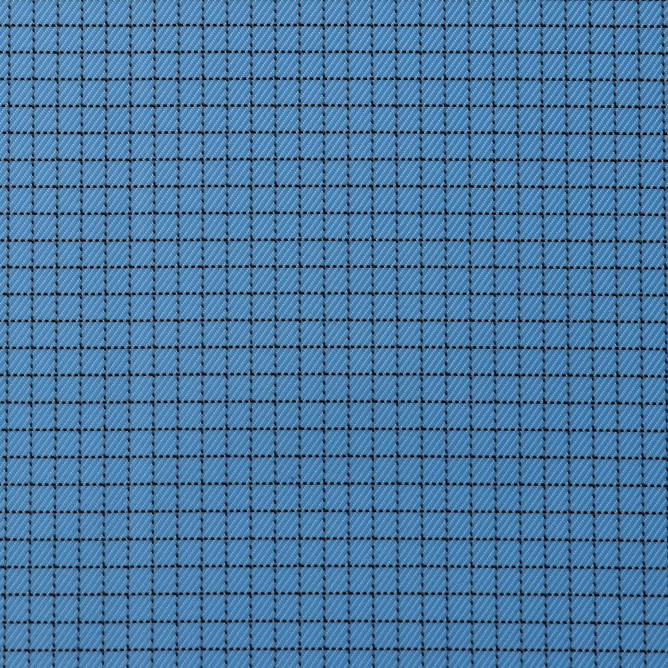Nekron Anti-static Japanese Belltron Fiber Polyester Ultra-clean Ocean Blue Plaid Antistatic ESD Fabric