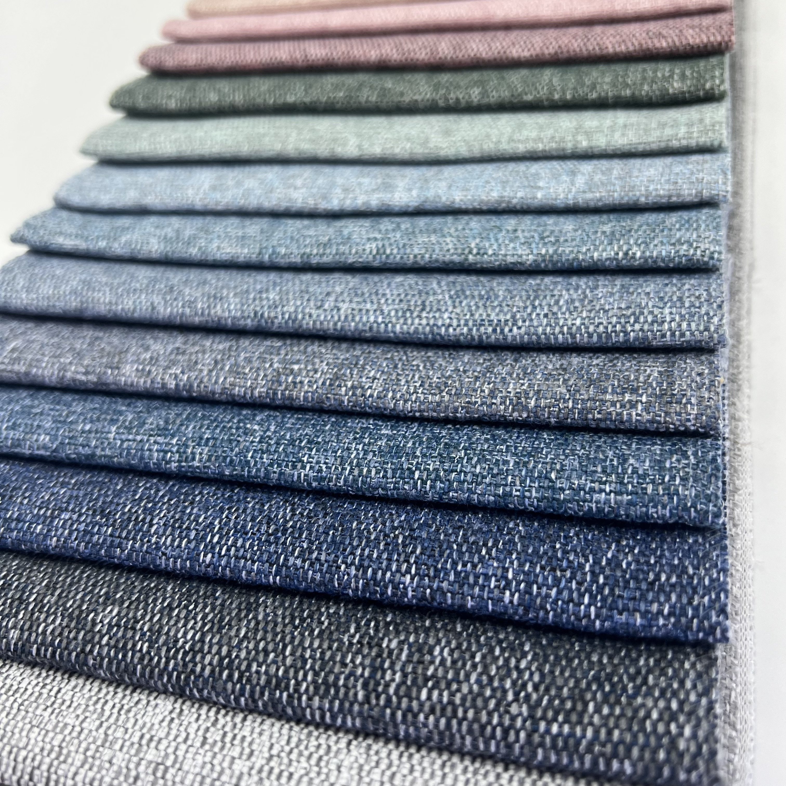 Heavy Weight 345gsm 28 Colours In Stock Linen Look Cotton Like Soft Hand Feel Polyester Sofa Fabric for Sofa Cover Pillow Chair