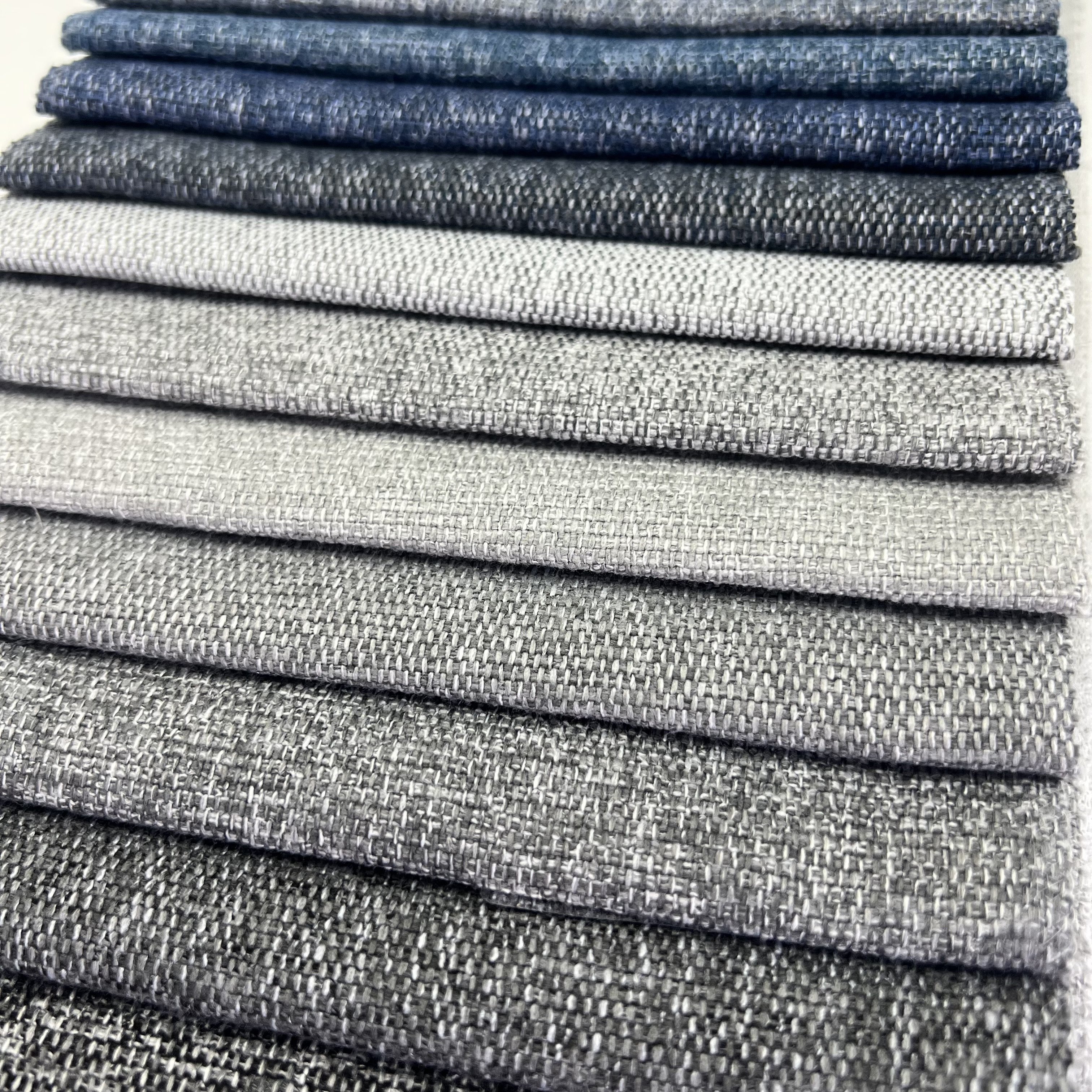 Heavy Weight 345gsm 28 Colours In Stock Linen Look Cotton Like Soft Hand Feel Polyester Sofa Fabric for Sofa Cover Pillow Chair