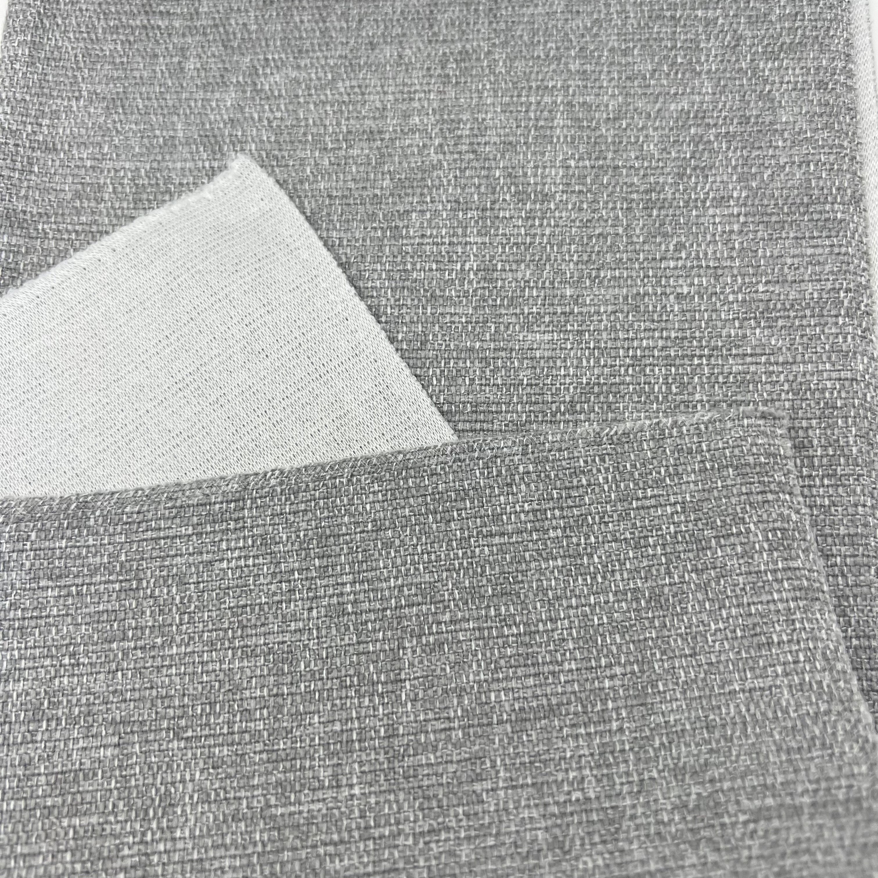 Heavy Weight 345gsm 28 Colours In Stock Linen Look Cotton Like Soft Hand Feel Polyester Sofa Fabric for Sofa Cover Pillow Chair