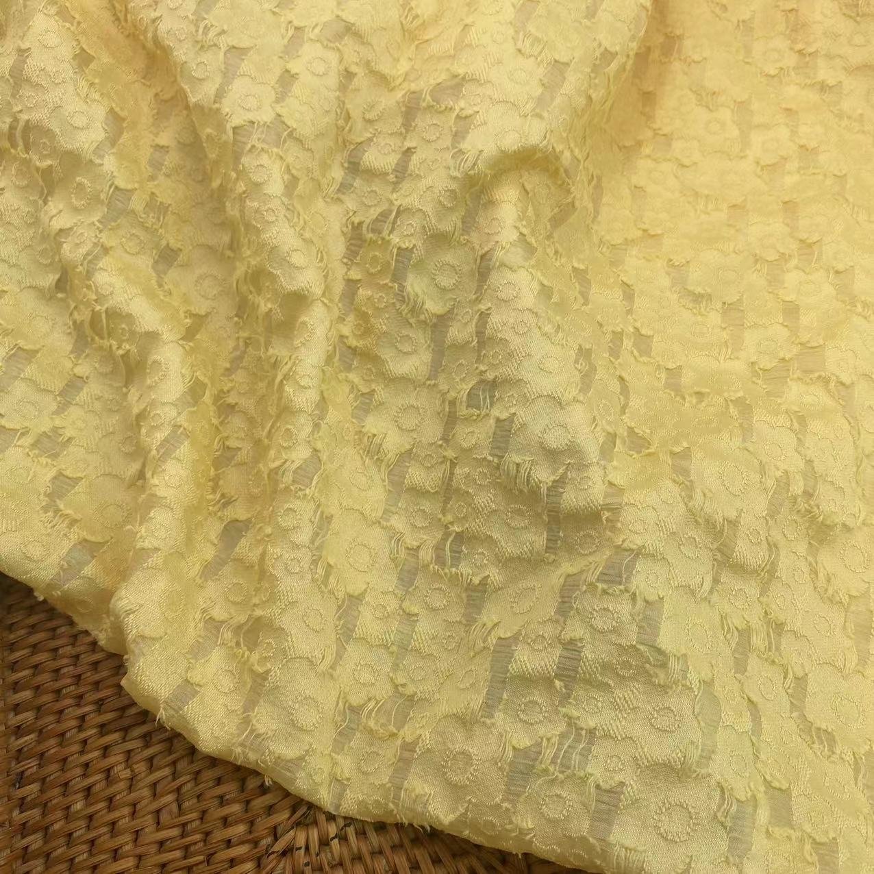 HOT SALE 100% POLYESTER MULTI COLORS CHIFFON CARVED FABRIC JACQUARD CUSTOM CHIFFON FABRIC FOR DRESS