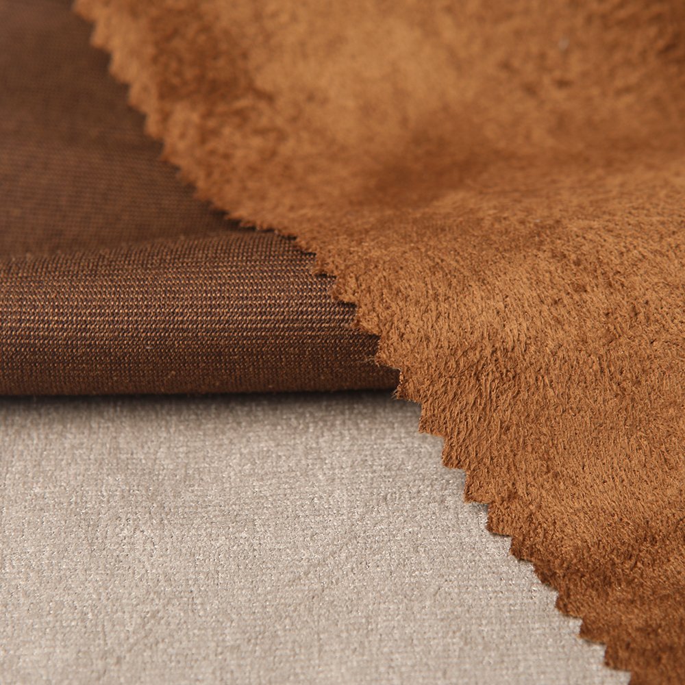 LOW MOQ Wholesale 100% Polyester Fabric Suede Velvet Flocking Fabric For Shoes Waterproof Shoes Material