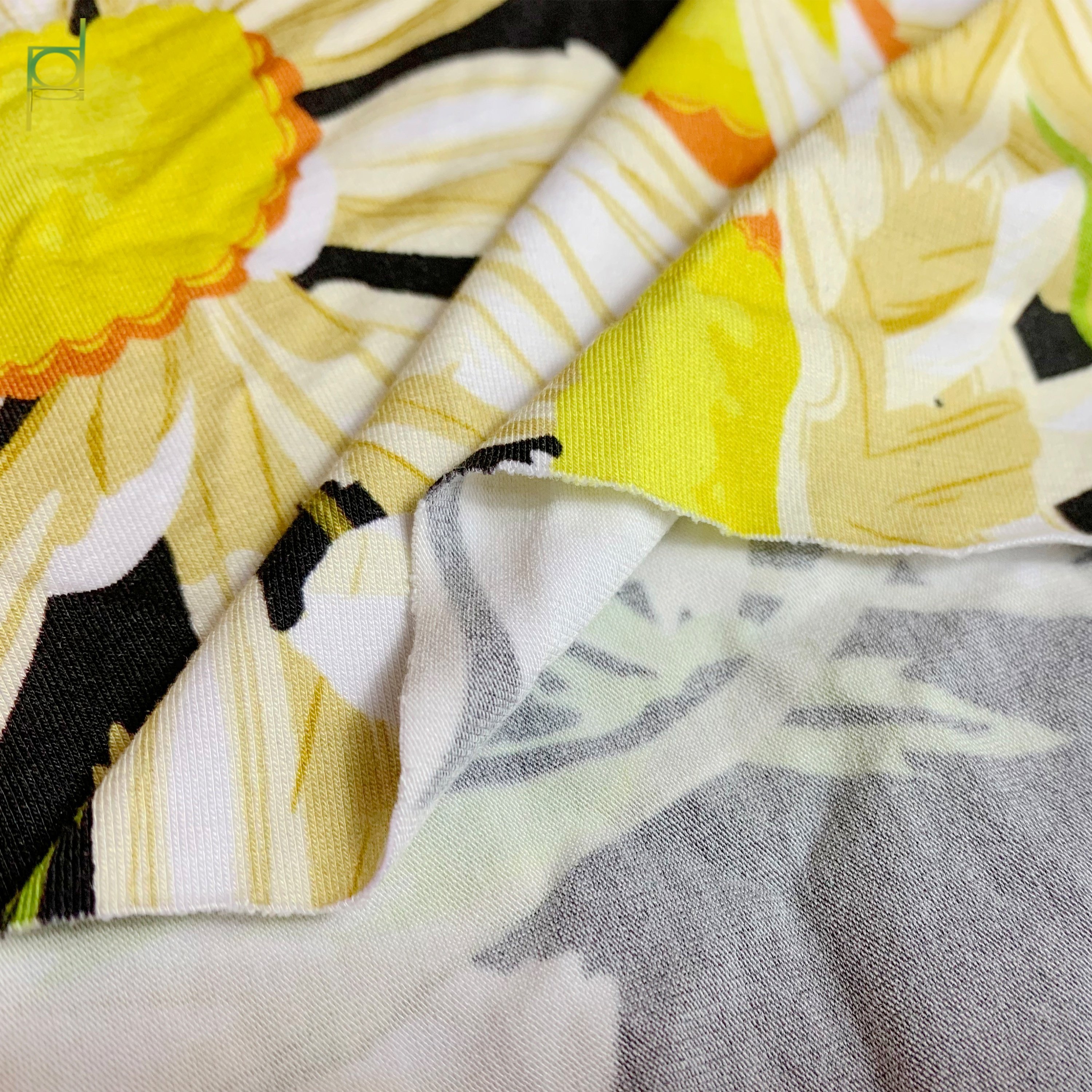 Wholesale custom 95 bamboo 5 spandex baby clothes fabric digital print fabric