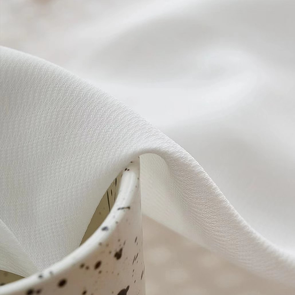 Factory Supply Voile Curtain Sheer Fabric Solid Tulle Sheer Fabric For Curtain Living Room