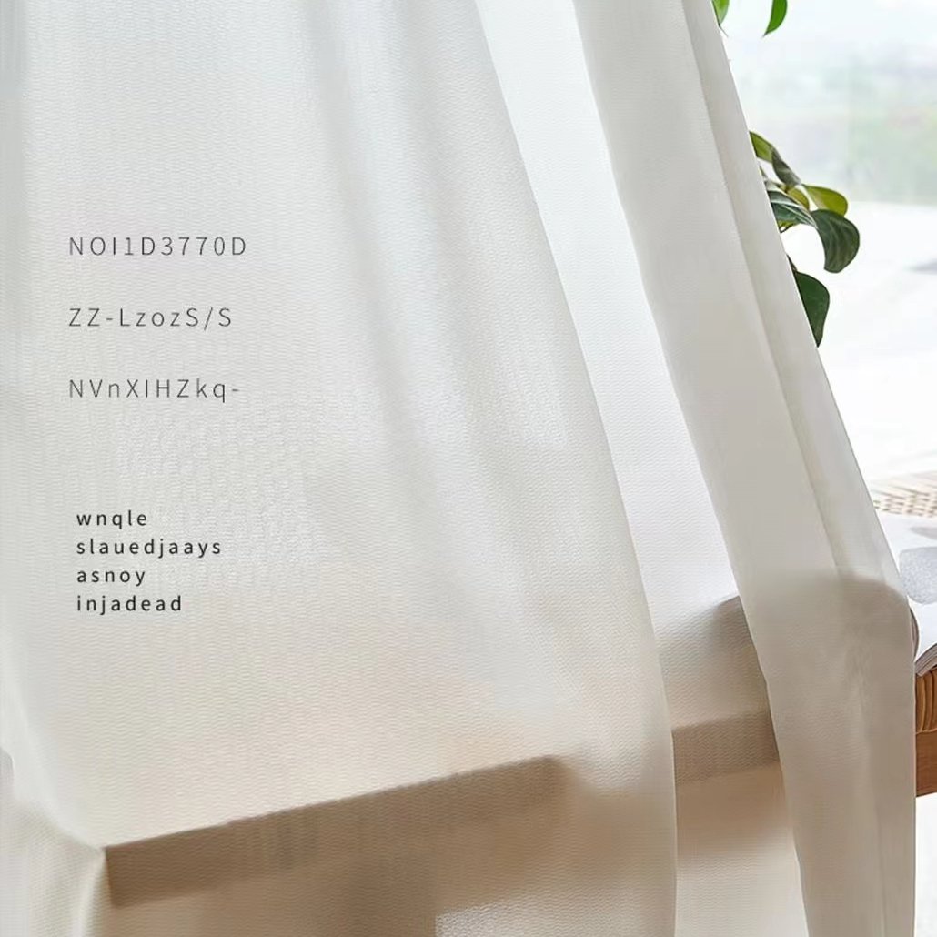 Factory Supply Voile Curtain Sheer Fabric Solid Tulle Sheer Fabric For Curtain Living Room