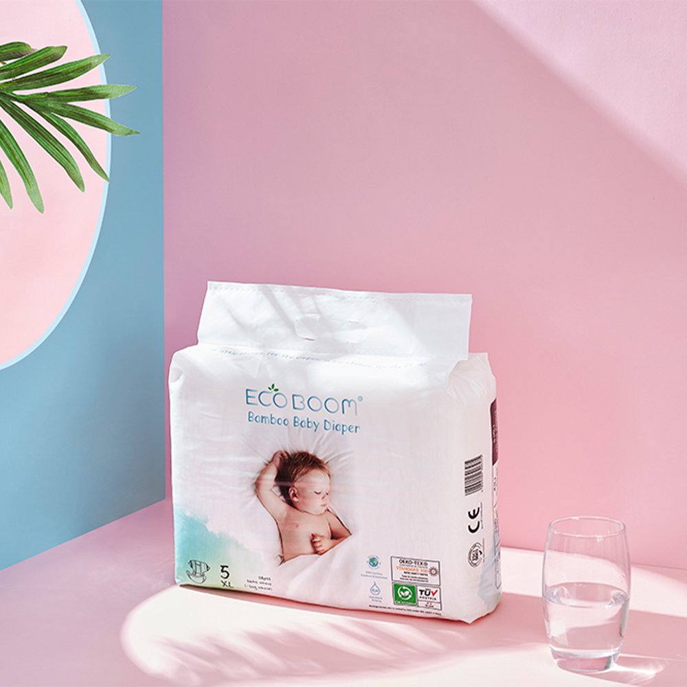 ECO BOOM Cheapest disposable from China manufacturer L size baby diaper