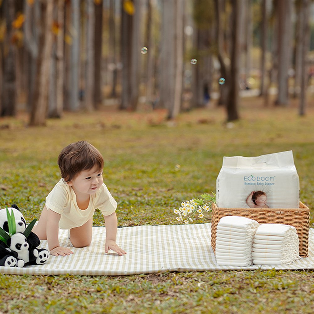 ECO BOOM Cheapest disposable from China manufacturer L size baby diaper