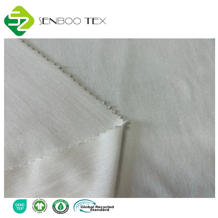 Great Stretch Natural Bamboo Fiber Jersey Fabric 95% Spandex 5% Knit Dyed Pattern for Boy's Legging and Shirt Wicking Feature