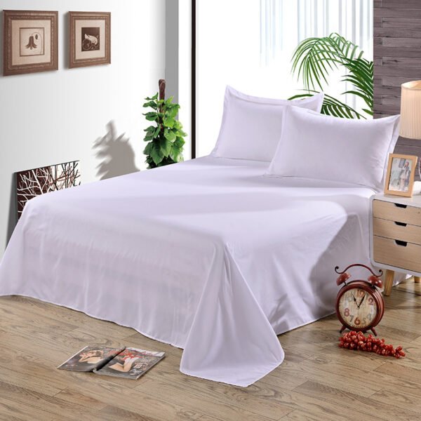 Hot Selling Anti-Static king queen size 100% Organic Bamboo bed Sheets White Bedding Set bed linen