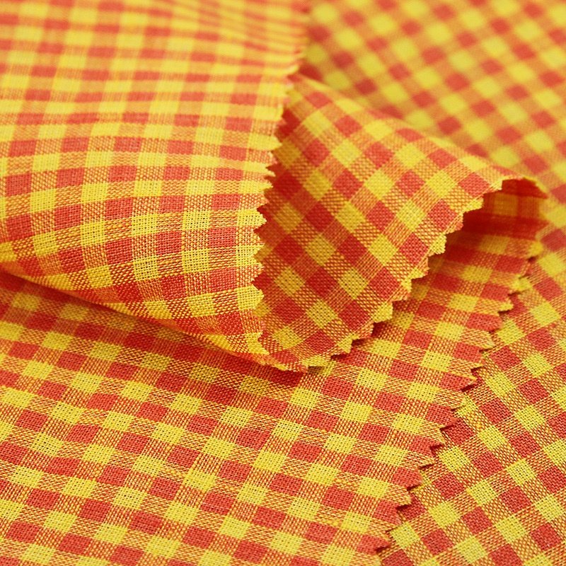 High quality soft fashion cheap sheer eco-friendly organic 100% linen fabric for plaid scarf women