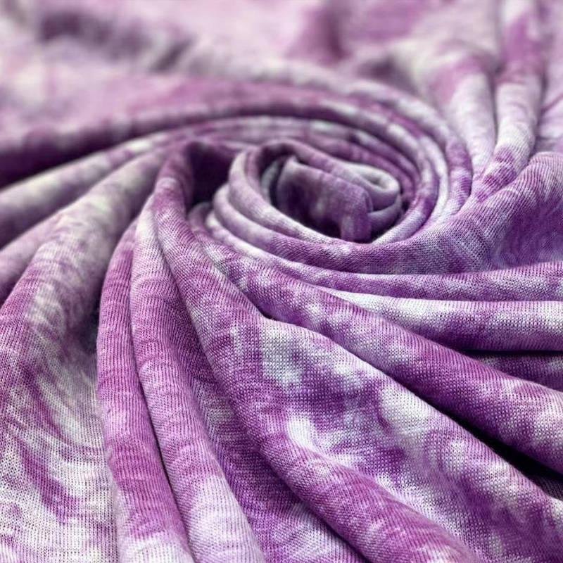 Luxury lurex custom multi color tie dye fashion women knitted clothing dressmaking sew quilted upholstery linen fabric
