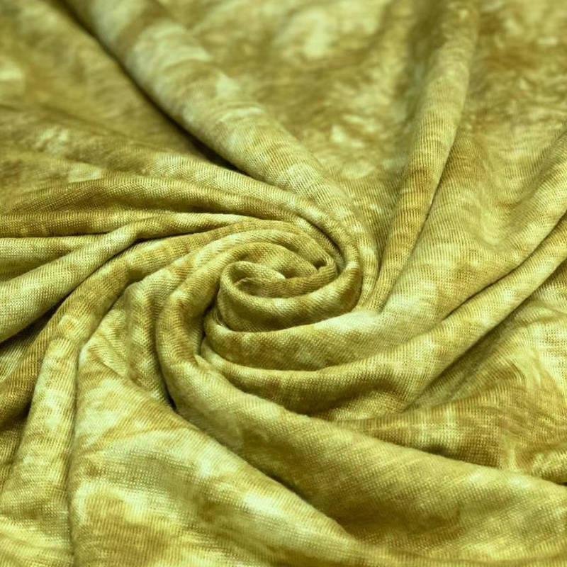 Luxury lurex custom multi color tie dye fashion women knitted clothing dressmaking sew quilted upholstery linen fabric