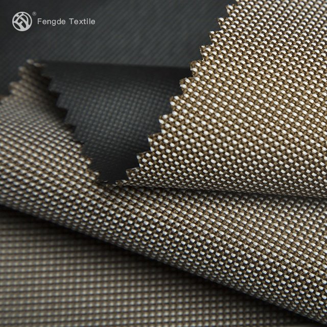 600d Polyester Pvc Backing Oxford Fabric two-tone