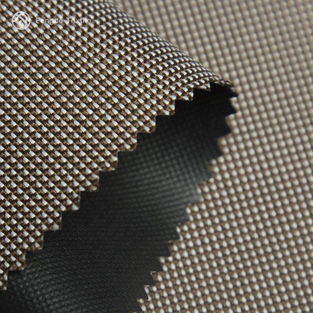 600d Polyester Pvc Backing Oxford Fabric two-tone