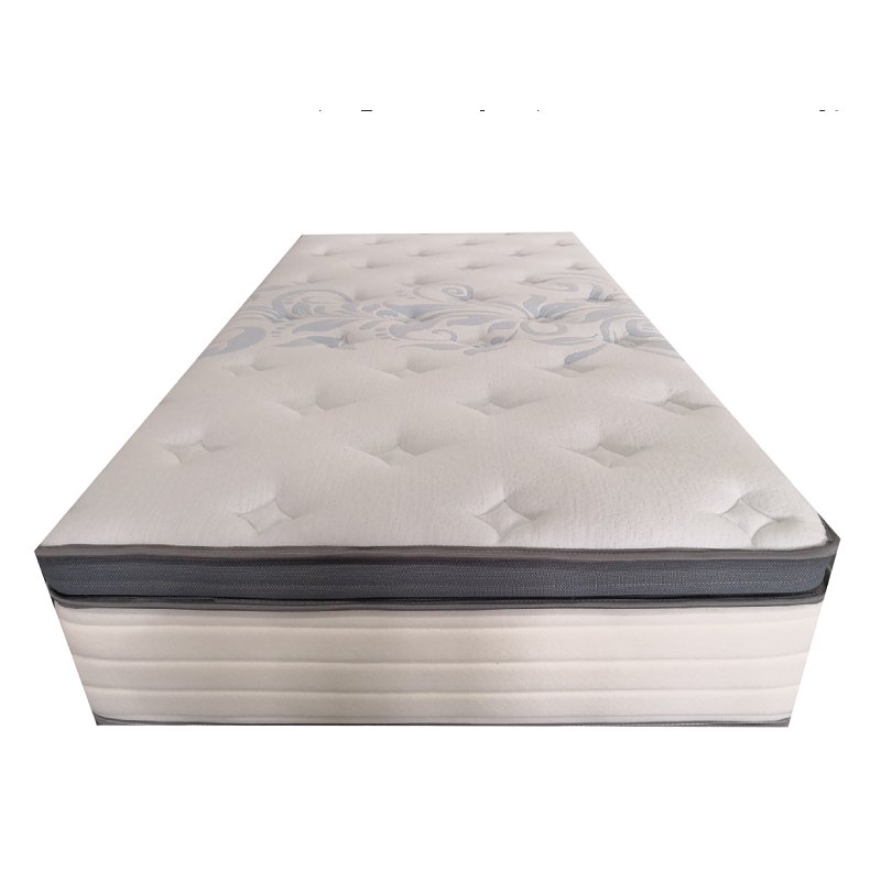 Fireproof Fiber 12 Inch Queen King Sleeping Multilayer Gel Memory Foam Pocketed Coil Spring Mattress in box