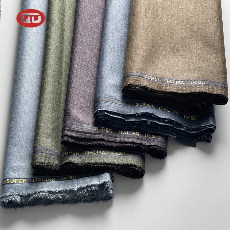 Manufactory wholesale Men fashion italian suit fabric TR suiting fabric for garments for africa market