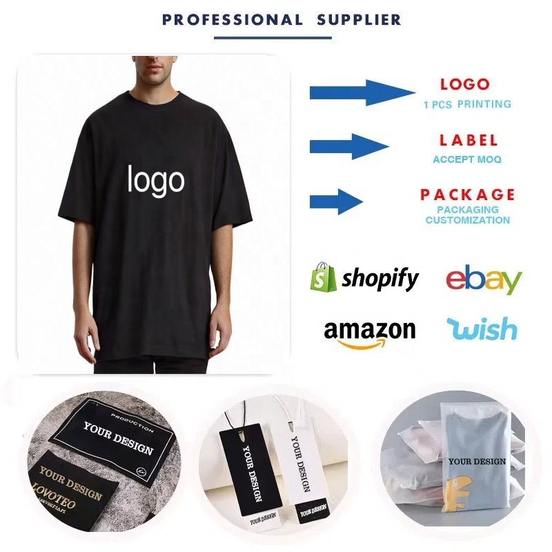 Custom Vintage Men's Cotton T-Shirt Waffle Knitted Fabric Ripped Effect Short Sleeve O-Neck Long Length 180g-280g Weights Print