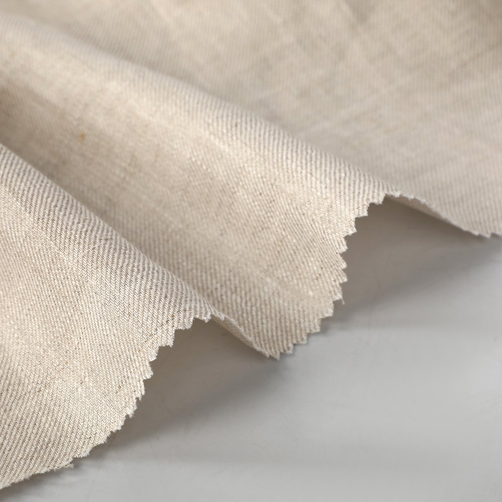 2024 Pure Linen China Shaoxing Textile High Quality Summer Clothing Woven Pure Linen 100%L Plain Fabric For Sale Cheap