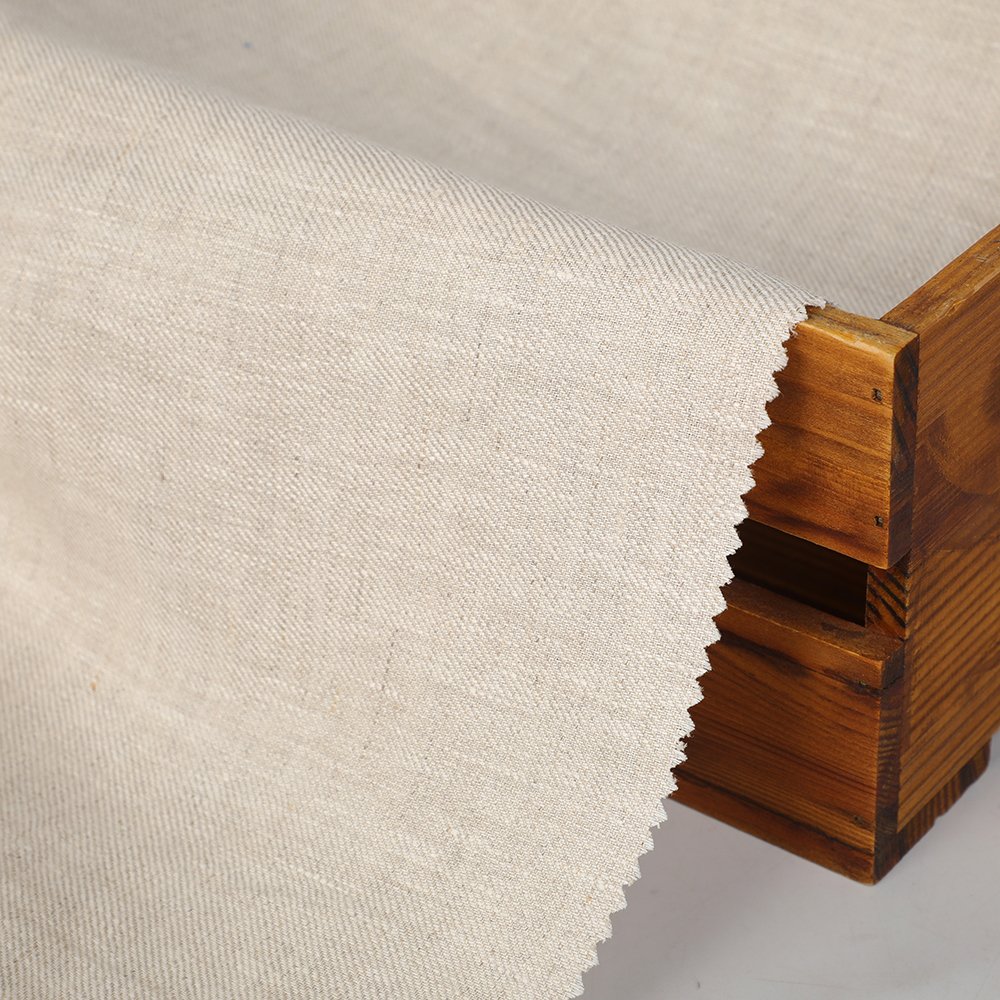 2024 Pure Linen China Shaoxing Textile High Quality Summer Clothing Woven Pure Linen 100%L Plain Fabric For Sale Cheap
