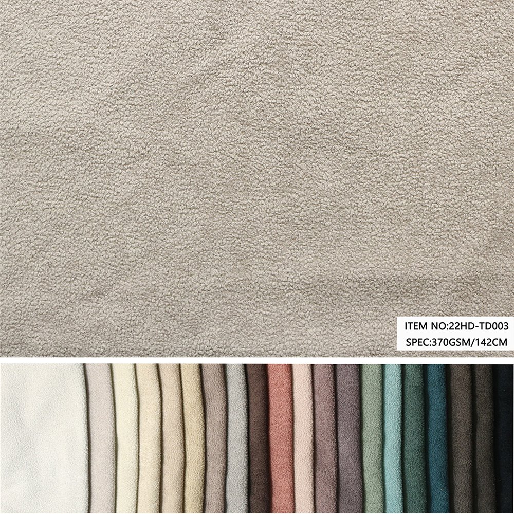 Modern custom high quality boucle sofa fabric home deco fabric home textile warp knitted sofa upholstery fabric teddy velvet