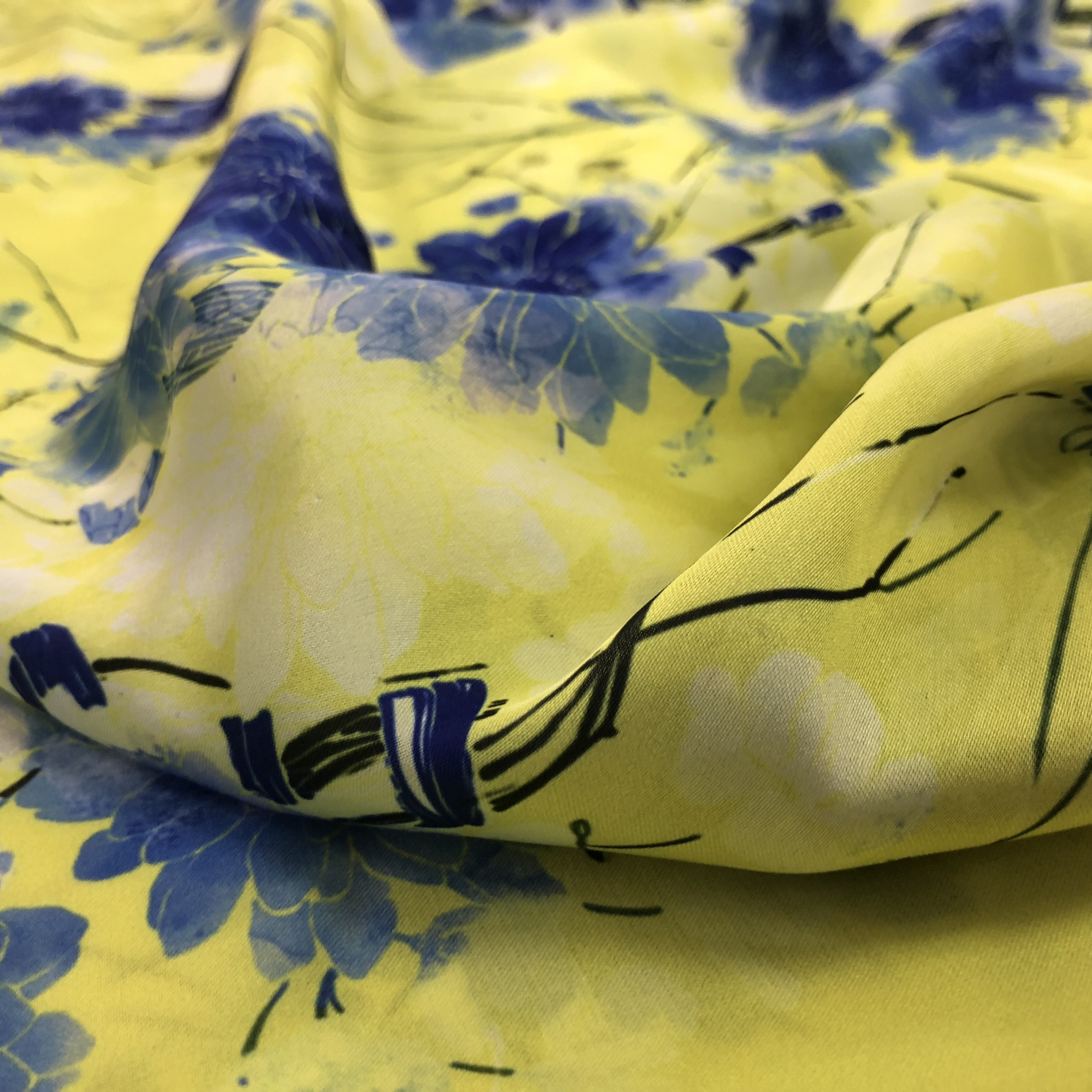 Wholesale Digital Printing Polyester Spandex Satin Chiffon For Woman's Scarf