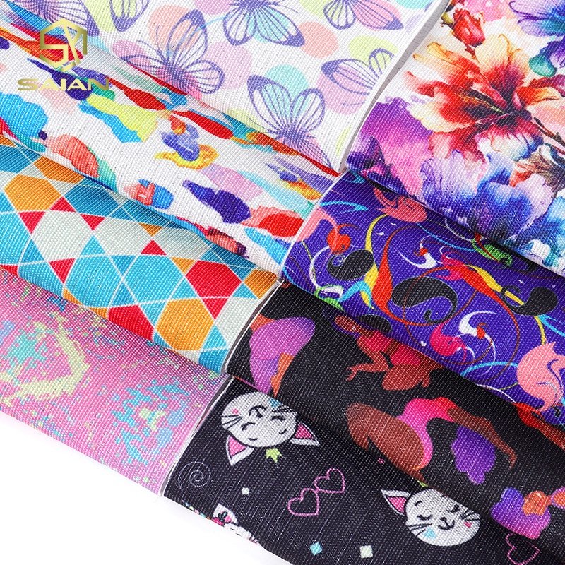 Custom Printed Shiny Plain Silver Thread Composite Waterproof 100% Polyester Fabric Printing For Backpack Luggage Bag