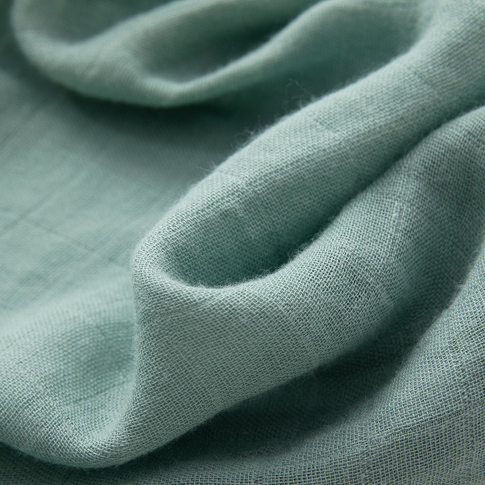 Reasonable Price Solid Color Bamboo Cotton Fabric Breathable Skin-friendly Swaddle Baby Muslin Blanket for Newborn Baby