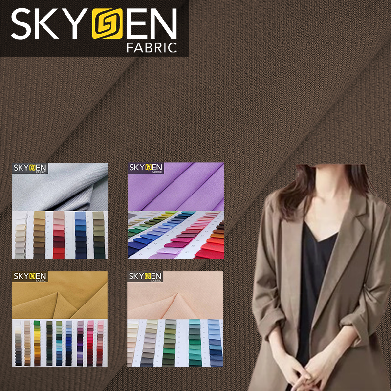 Shirting Suiting Dress Twill Plain TC TR CVC Fabric woven spandex nylon rayon/viscose/polyester/cotton 100% polyester fabric