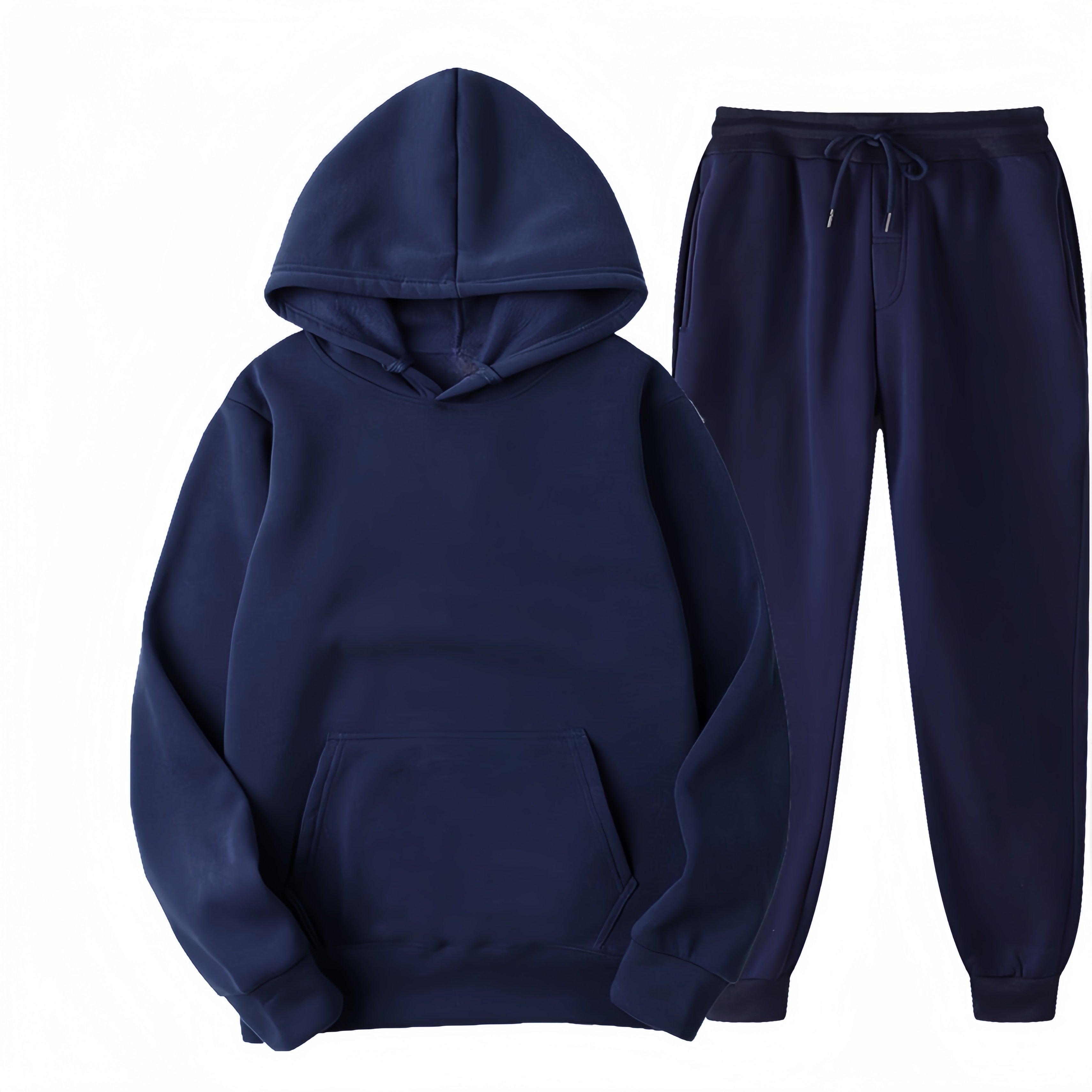 Custom Manufacturer Men French Terry 100% Cotton Oversized 3D Logo full zip up hoodie and jogger set tracksuit TS-401
