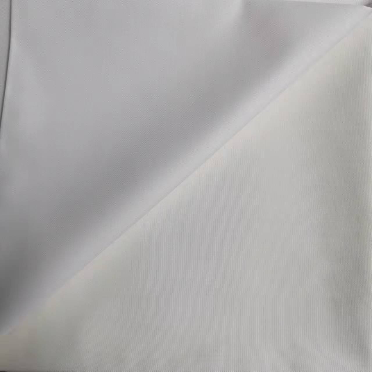 100% spun polyester fabric /100 polyester woven fabric/muslim white clothing fabric